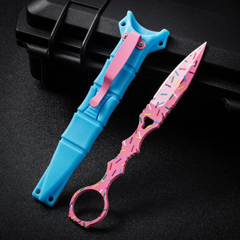 2026 new BM176 Butterfly Small Straight Knife, Claw Knife, Claw Blade, Outdoor Camping Portable Donut Small Straight Knife