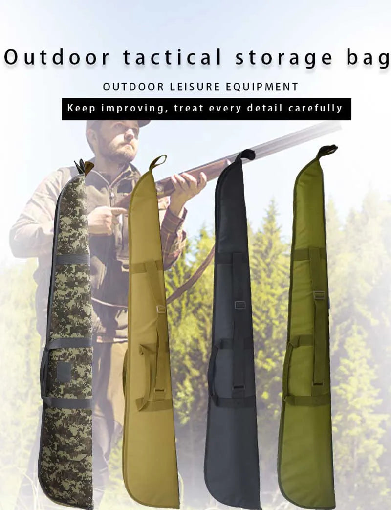 Nylon Tactical Airsoft Gun Bag Sniper Rifle Case Gun Carry Tactical Holster Shooting Hunting Bag Shoulder Bag Molle Sport Bag