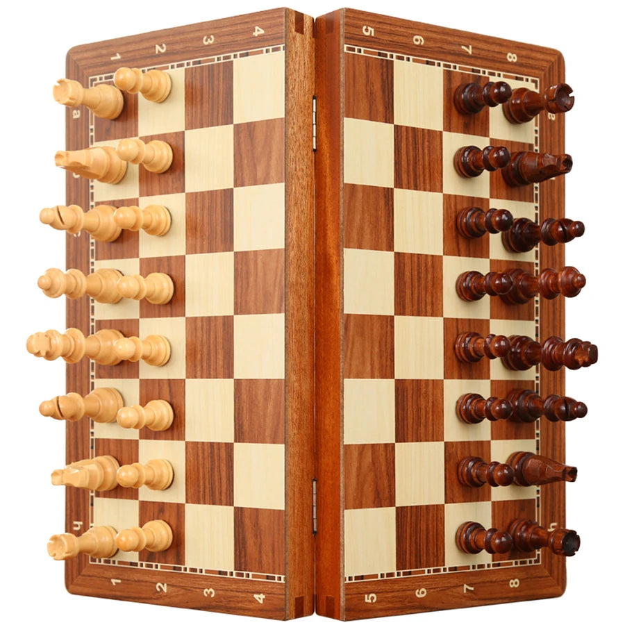 Rosewood Luxury Chess Set with 2 Extra Queens – Chess Game Set with Storage Box Professional Tournament Chess Board for Adults
