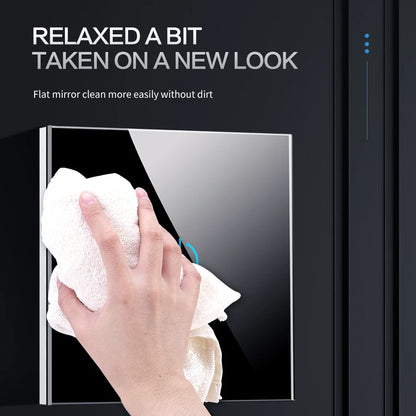 BONDA Smart Switch Alexa RF433 No Neutral Tuya Control Works With Google 1/2/3 Gang Smart Life Home Light WiFi Touch Switches 86