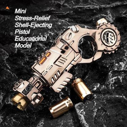 Shell-Ejecting Metal Alloy Toy Gun Realistic Fun Shooting Stress Relief Sensory Toy Pistol EDC Office Desk Gadget Gift for Boys