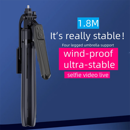 Portable camera tripod with wireless remote control and 360 ° rotation for video recording video recording and live streaming ﻿