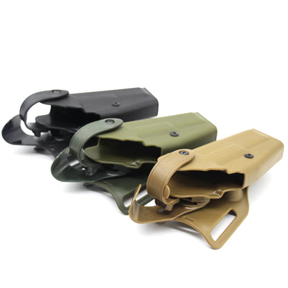 Tactical Holser Hunting Waist PIstol Gun Case Outdoor Belt Paddle Holder for Glock 17 19 Not applicable with flashlight