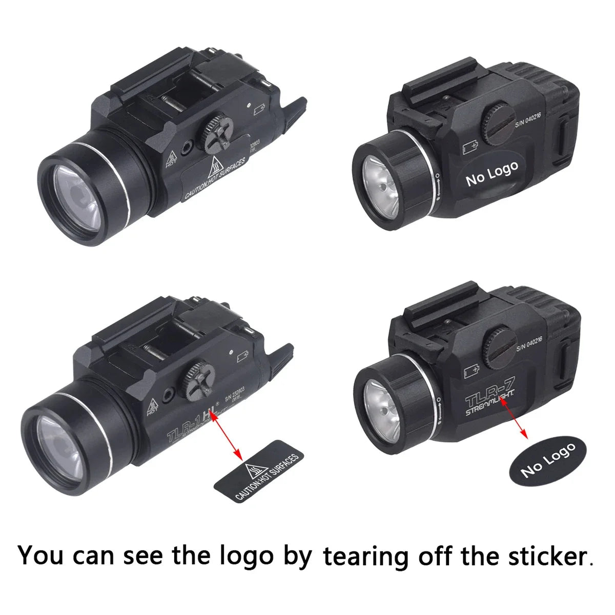 TLR Tactical Weapons Scout Light Pistol Gun Flashlight TLR-1 TLR-1HL TLR-3 TLR-4 TLR-7 TLR-8 LED Hunting Spotlight Gun Torch