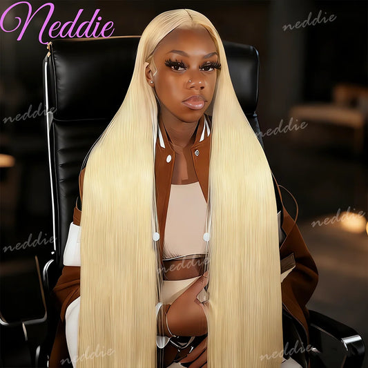 Blonde Wig Straight 613 Hd Lace Frontal Wig 13X6 13X4 Transparent Brazilian Straight Lace Front Wigs 30 Inch 100% Human Hair