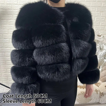 Plus Size Tops Brown Fur Maomaokong Obese Women's Outerwear Natural Raccoon Real Fur Coat Winter Jacket Female Clothing 4xl