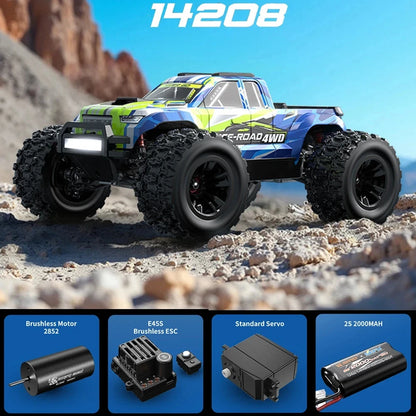 Hyper Go MJX 14207 1/14 4WD 2.4G RC Car 55KM/H Brushless Drift Vehicle Racing Car Remote Control Car Off-Road Truck Toys