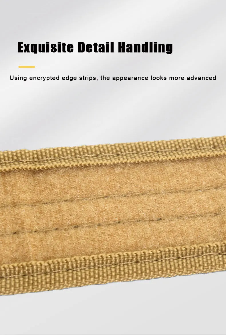 New Style Men's Quick-Release Tactical Belt - Outdoor Camouflage Nylon Wide Waist Belt for Mountaineering, Hiking, Work, Fishing