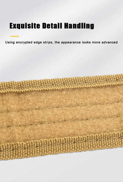 New Style Men's Quick-Release Tactical Belt - Outdoor Camouflage Nylon Wide Waist Belt for Mountaineering, Hiking, Work, Fishing