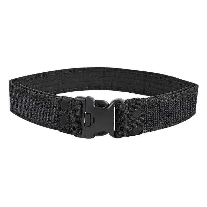 New Style Men's Quick-Release Tactical Belt - Outdoor Camouflage Nylon Wide Waist Belt for Mountaineering, Hiking, Work, Fishing