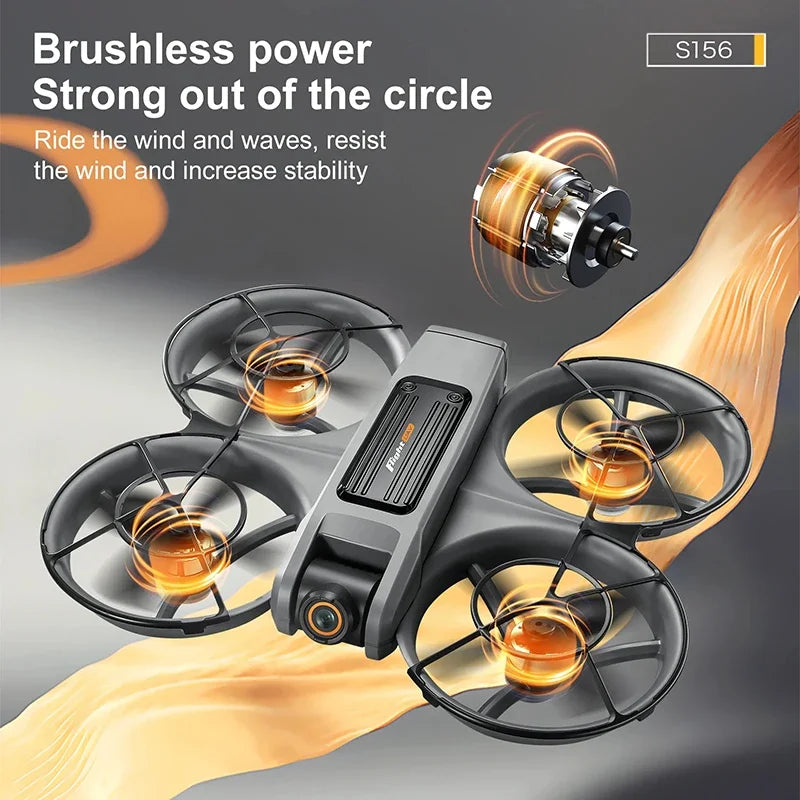S156 Drone GPS 8K Professional HD 360° Dual Camera Screen Remote Control  Brushless Motors Obstacle Avoidance Quadcopter