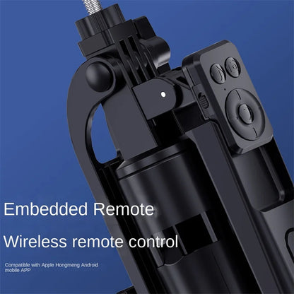 Portable camera tripod with wireless remote control and 360 ° rotation for video recording video recording and live streaming ﻿