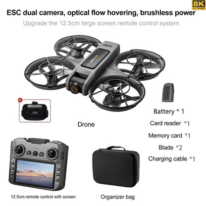 S156 Drone GPS 8K Professional HD 360° Dual Camera Screen Remote Control  Brushless Motors Obstacle Avoidance Quadcopter
