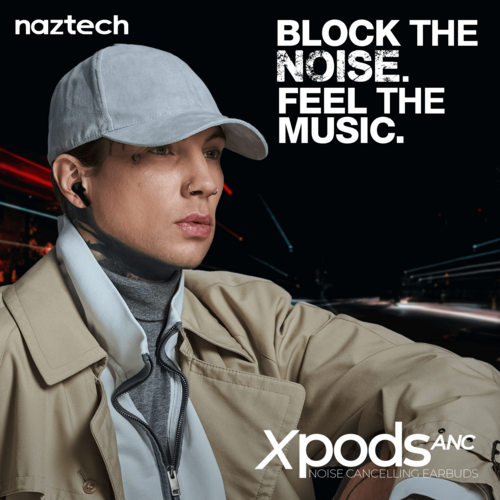 Naztech Xpods ANC Active Noise Cancelling True Wireless Earbuds with