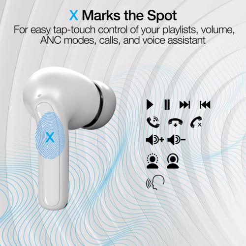 Naztech Xpods ANC Active Noise Cancelling True Wireless Earbuds with
