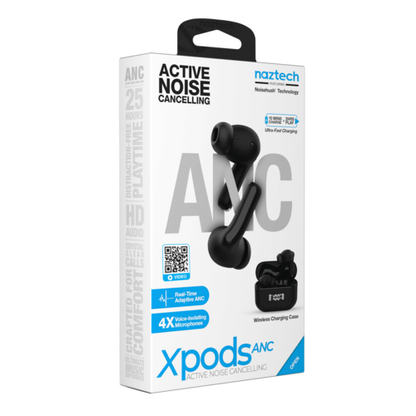 Naztech Xpods ANC Active Noise Cancelling True Wireless Earbuds with